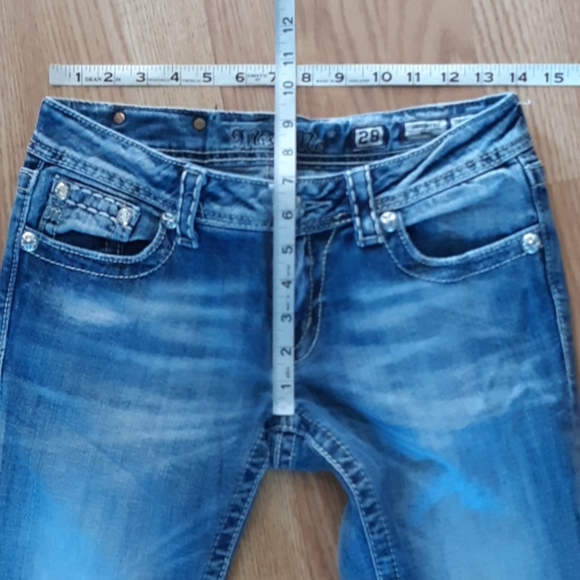 Miss me embellished boot cut jeans lightwash sz 28 - Picture 8 of 8